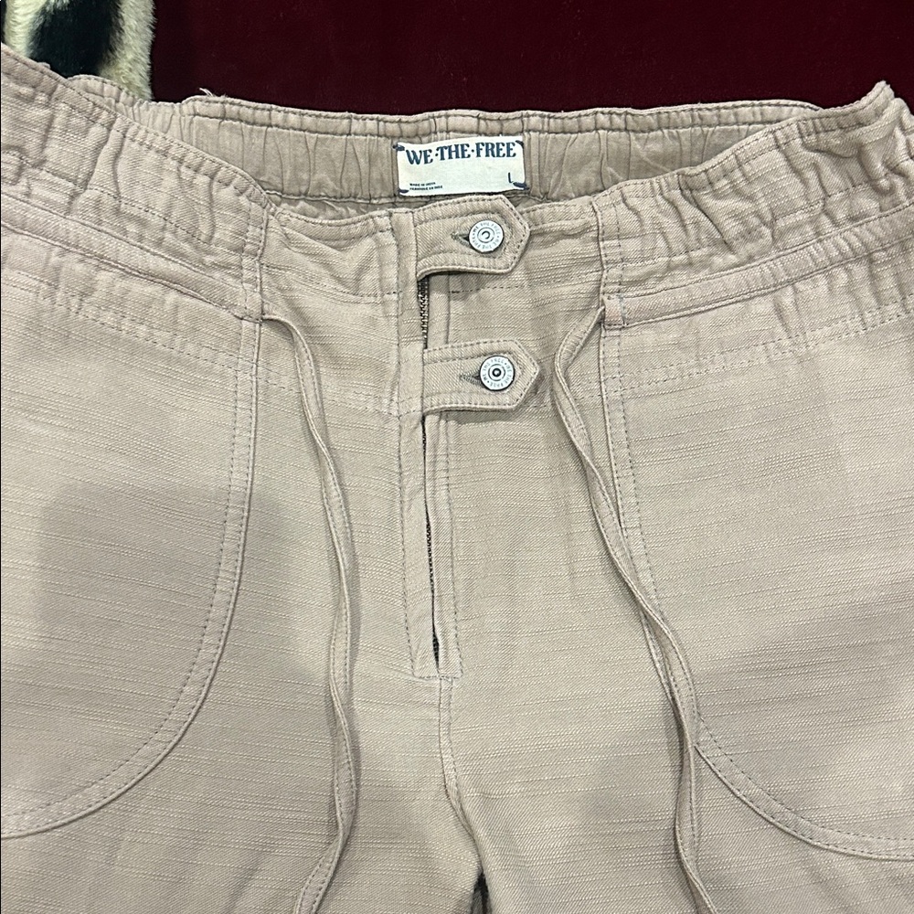 We The Free Tan Drawstring Pants